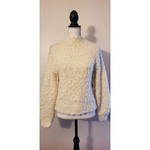1. State Mock Neck Pullover S Antique White